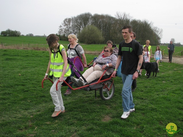 randonnée sportive avec joëlettes, Eghezée, 2014